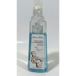 Johnson Parker Hand Soap 14oz Blue Fresh Cotton Vitamin A & E J29071